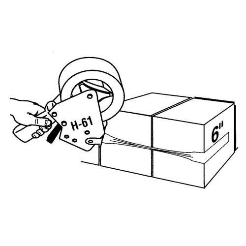 Ruban extensible, &eacute;paisseur 5 mils, 38,1 mm (1-1/2") x 55 m (180')  Brunswick Fyr & Safety