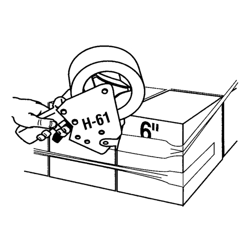 Ruban extensible, &eacute;paisseur 5 mils, 38,1 mm (1-1/2") x 55 m (180')  Brunswick Fyr & Safety