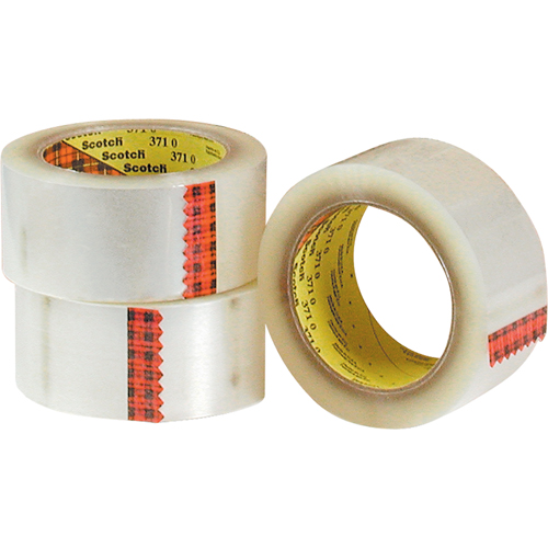 Scotch&reg; Box Sealing Tapes 371, Hot Melt Adhesive, 2 mils, 48 mm (1-22/25") x 100 m (328') Brunswick Fyr & Safety