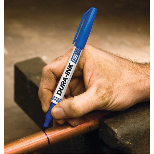 Dura-Ink&reg; Markers - #15, Blue, Fine Tip Brunswick Fyr & Safety
