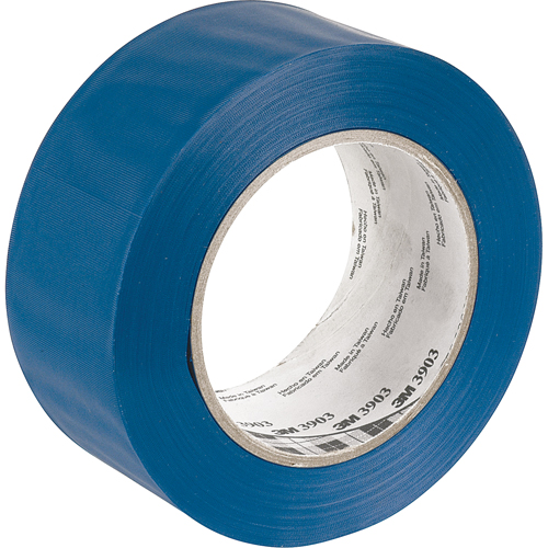 Rubans adh&eacute;sifs en vinyle 3903, 50 mm (2") la x 45,5 m (149,25') lo, 6,3 mils, Bleu Brunswick Fyr & Safety