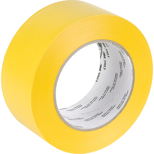 Rubans adh&eacute;sifs en vinyle 3903, 50 mm (2") la x 45,5 m (149,25') lo, 6,3 mils, Jaune Brunswick Fyr & Safety