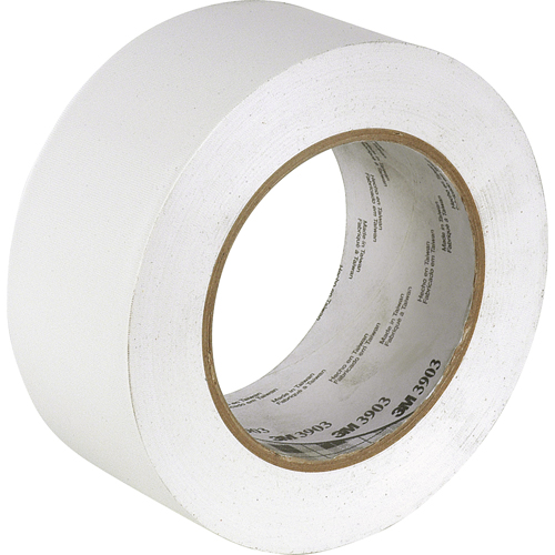 Rubans adh&eacute;sifs en vinyle 3903, 50 mm (2") la x 45,5 m (149,25') lo, 6,3 mils, Blanc Brunswick Fyr & Safety