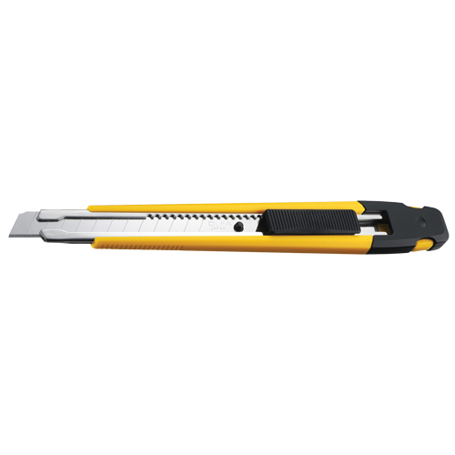Precision Knife with Pocket Clip, 9 mm, Silver, Rubber Handle Brunswick Fyr & Safety