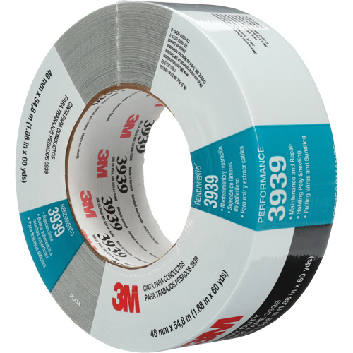 3939 Duct Tape, 9 mils, Silver, 48 mm (2") x 55 m (180') Brunswick Fyr & Safety