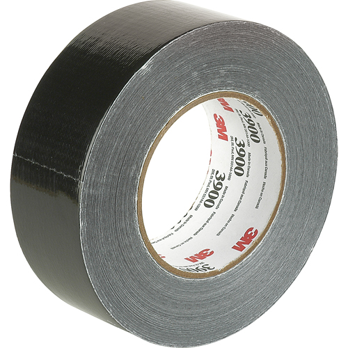 Economy Grade Coloured Duct Tape 3900, 8 mils, Black, 48 mm (2") x 55 m (180') Brunswick Fyr & Safety