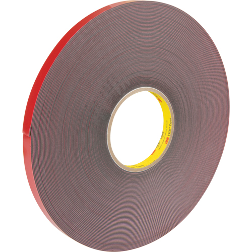 VHB Tape, 32.9 m (108') L x 12.7 mm (1/2") W, 40 mils, Acrylic Brunswick Fyr & Safety
