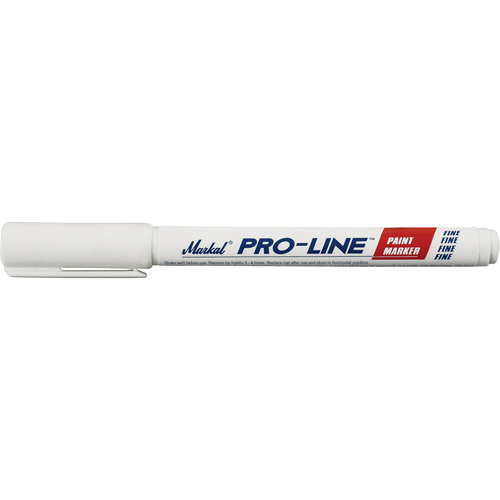 Pro-Line&reg; Fine Line Markers, Liquid, White Brunswick Fyr & Safety