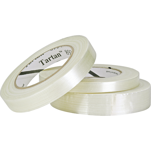 Tartan 8934 Filament Tape, 4 mils Thick, 12 mm (1/2") x 55 m (180')  Brunswick Fyr & Safety