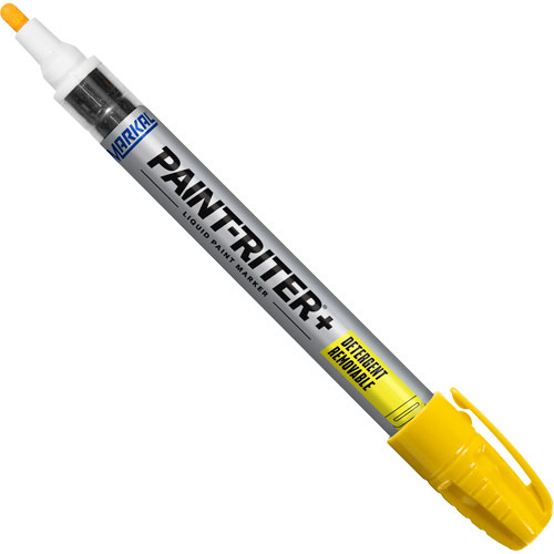 Marqueur &agrave; peinture nettoyable au d&eacute;tergent Paint-Riter+, Liquide, Jaune Brunswick Fyr & Safety