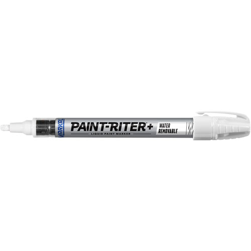 Paint-Riter&reg;+ Water Removable Paint Marker, Liquid, White Brunswick Fyr & Safety