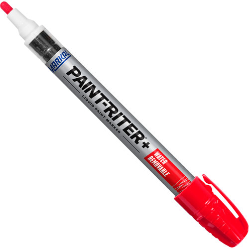 Paint-Riter&reg;+ Water Removable Paint Marker, Liquid, Red Brunswick Fyr & Safety