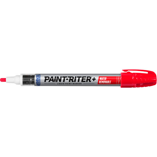 Paint-Riter&reg;+ Water Removable Paint Marker, Liquid, Red Brunswick Fyr & Safety