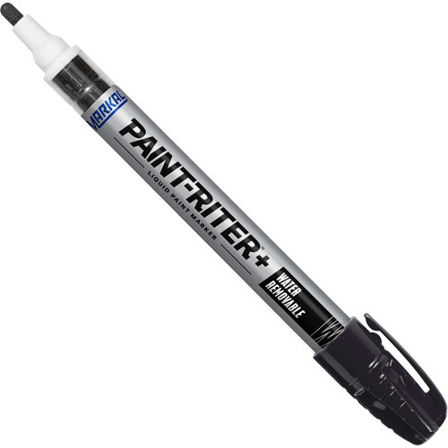 Paint-Riter&reg;+ Water Removable Paint Marker, Liquid, Black Brunswick Fyr & Safety