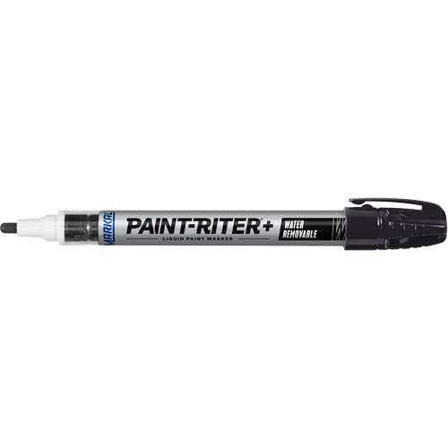 Paint-Riter&reg;+ Water Removable Paint Marker, Liquid, Black Brunswick Fyr & Safety