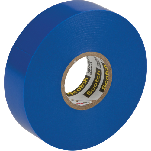 Scotch&reg; 35 Colour Coded Tape, 19 mm (3/4") x 20.1 m (66'), Blue, 7 mils Brunswick Fyr & Safety