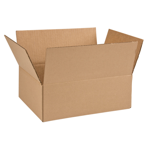 Boîte en carton ondul&eacute;, 12" lo x 9" la x 4" h, ondulations C Brunswick Fyr & Safety
