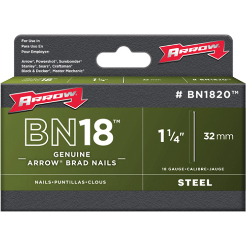 Brad Nails for Arrow & Aurora Staple Guns & Hammer Tackers Brunswick Fyr & Safety