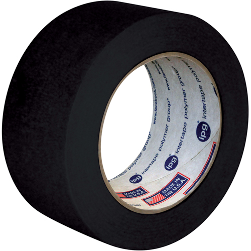 Utility Grade Coloured Masking Tape, 24 mm (1") x 55 m (180'), Black Brunswick Fyr & Safety