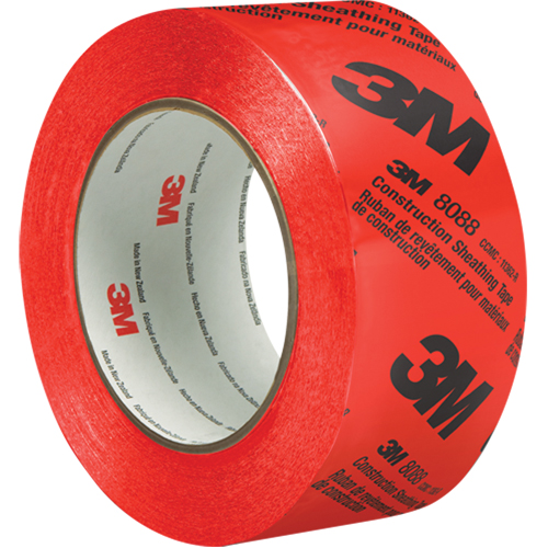 Construction Sheathing Tape 8088, 60 mm (2-3/8") x 66 m (216'), Red Brunswick Fyr & Safety