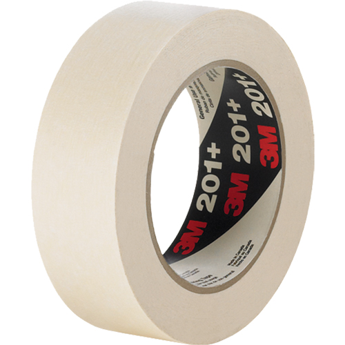 201+ General Use Masking Tape, 12 mm (1/2") x 55 m (180'), Tan Brunswick Fyr & Safety