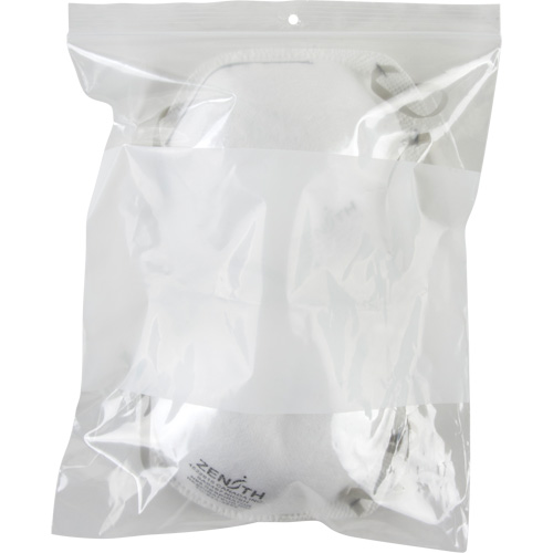 Sacs en poly avec espace inscriptible blanc, Refermable, 10" x 8", 2 mils Brunswick Fyr & Safety