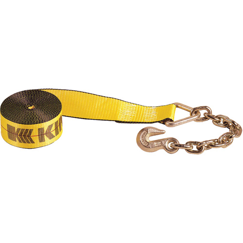 Winch Strap with Chain Anchor Brunswick Fyr & Safety