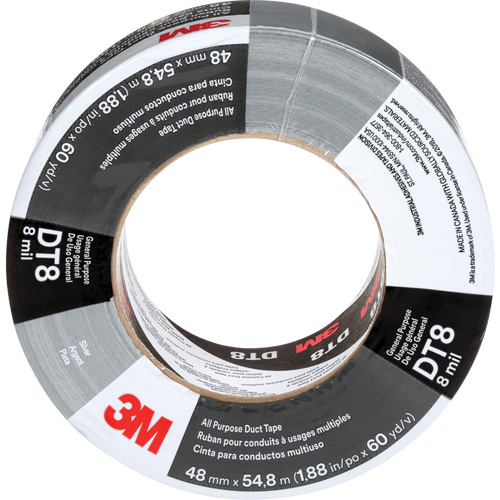 Ruban adh&eacute;sif tout usage DT8, 8 mils, Argent, 48 mm (2") x 55 m (180') Brunswick Fyr & Safety