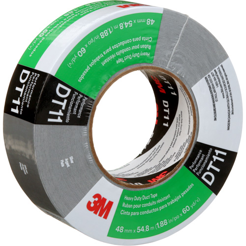 DT11 Heavy-Duty Duct Tape, 11 mils, Silver, 48 mm (2") x 55 m (180') Brunswick Fyr & Safety