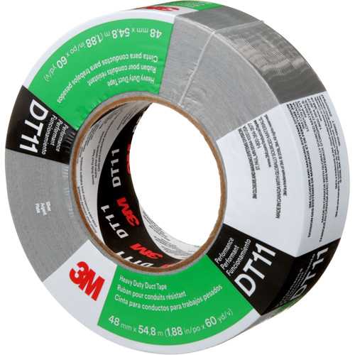 DT11 Heavy-Duty Duct Tape, 11 mils, Silver, 48 mm (2") x 55 m (180') Brunswick Fyr & Safety