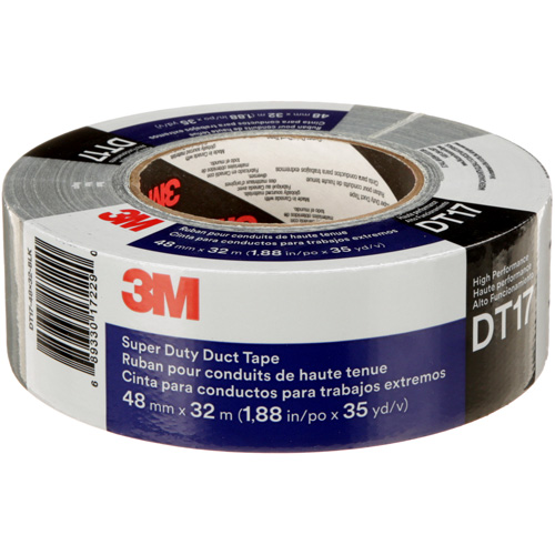 Ruban adh&eacute;sif super robuste DT17, 17 mils, Noir, 48 mm (2") x 32 m (105') Brunswick Fyr & Safety