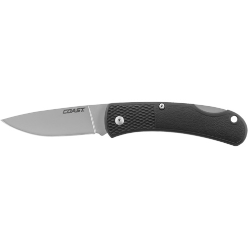 Folding Utility Knife, 2-1/2" Blade, Stainless Steel Blade, Cushion Handle Brunswick Fyr & Safety