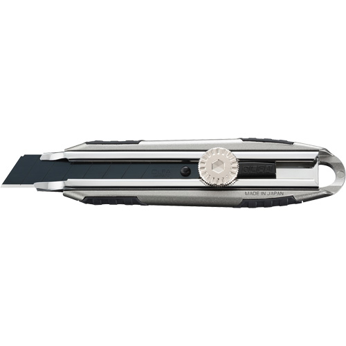 Knife with Ratchet Lock, 18 mm, Carbon Steel, Heavy-Duty, Aluminum Handle Brunswick Fyr & Safety