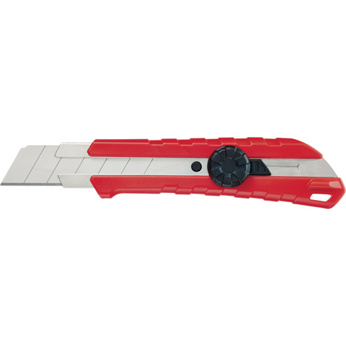 Snap-Off Knife, 25 mm, Carbide, Rubber/Polypropylene Handle Brunswick Fyr & Safety