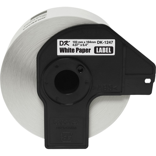 Large Die-Cut Shipping Labels, 4" W x 6-2/5" L, White Brunswick Fyr & Safety