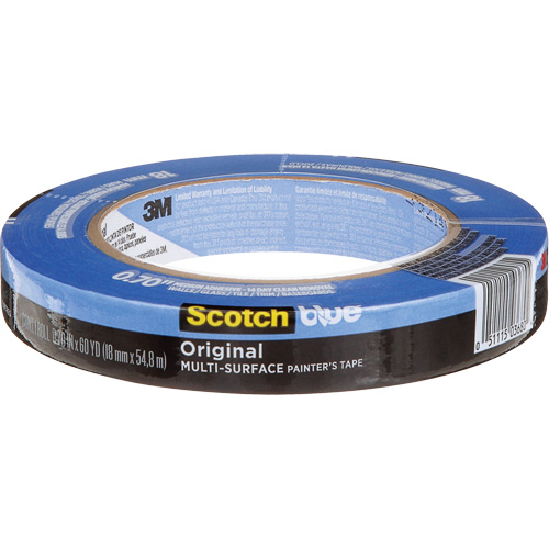ScotchBlue Original Multi-Surface Painter's Tape 2090, 18 mm (3/4") x 54.8 m (180'), Blue Brunswick Fyr & Safety