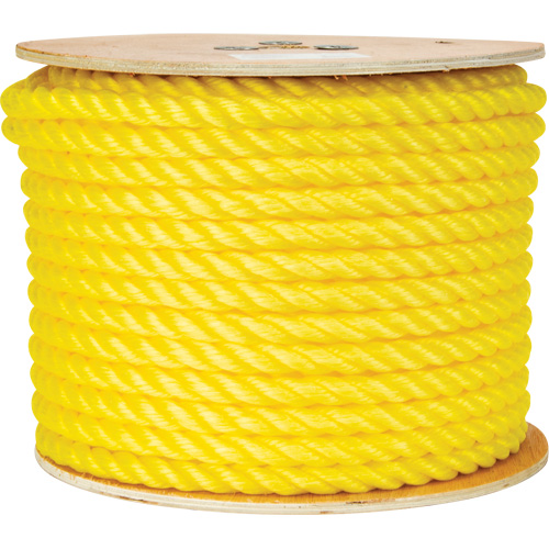 5/8" Braided Yellow Rope, Polypropylene, 200' Brunswick Fyr & Safety
