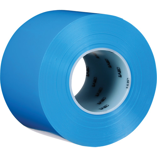 Durable Floor Marking Tape 971, 4" x 108', Vinyl, Blue Brunswick Fyr & Safety