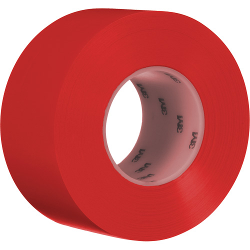 Ruban de marquage de planchers durable 971, 3" x 108', Vinyle, Rouge Brunswick Fyr & Safety