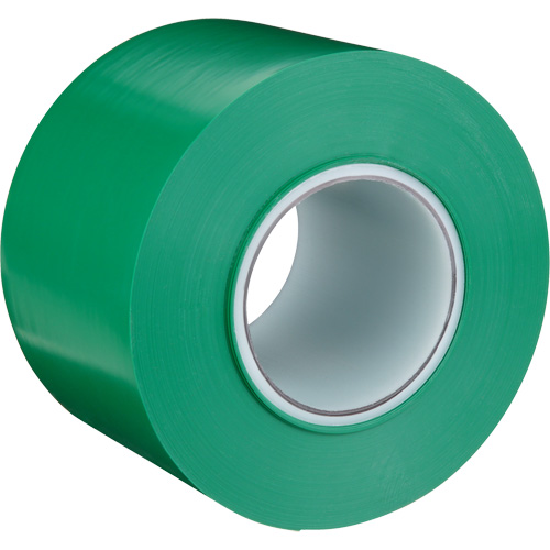 Ruban de marquage de planchers durable 971, 4" x 108', Vinyle, Vert Brunswick Fyr & Safety