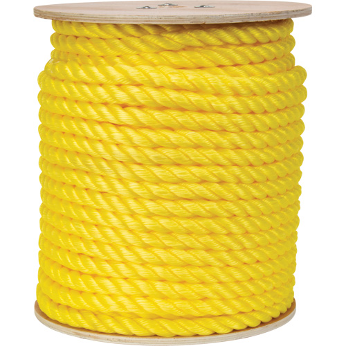 Corde jaune tress&eacute;e, Polypropyl&egrave;ne, 300' Brunswick Fyr & Safety