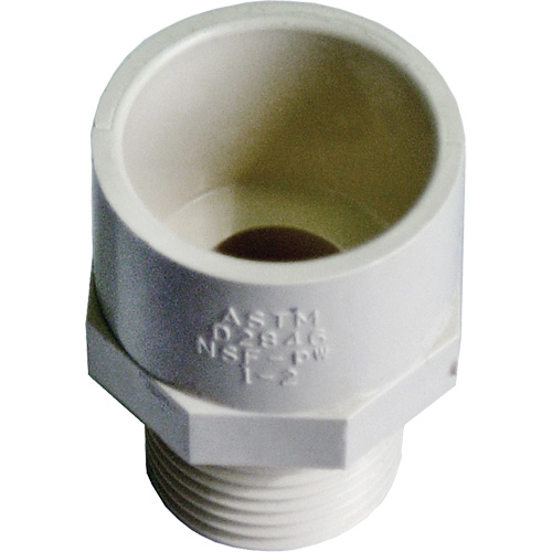 Adaptateur r&eacute;ducteur m&acirc;le, Noeud x MPT, 1/2" x 3/4" dia., PVC-C Brunswick Fyr & Safety