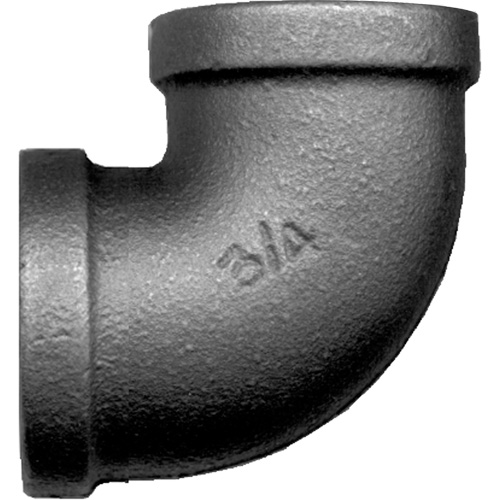 90° Female Pipe Elbow, FPT, Black Iron, 1-1/2" Brunswick Fyr & Safety