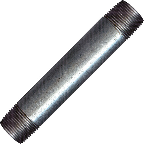 Raccord long, Galvanis&eacute;, 1/2", NPT x NPT Brunswick Fyr & Safety