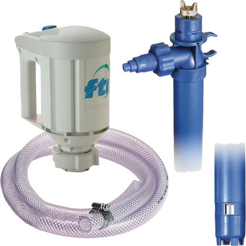 Trousse de pompe pour baril PFM-40 avec moteur M3V, Polypropyl&egrave;ne/PVDF/Acier inoxydable Brunswick Fyr & Safety