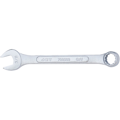 Raised Panel Combination Wrench, 3/8", Chrome Finish Brunswick Fyr & Safety