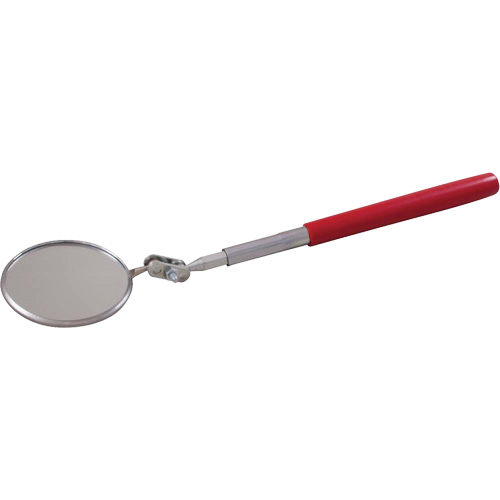 Inspection Mirror, Circular, 2-1/4" L x 2-1/4" W, Telescopic Brunswick Fyr & Safety