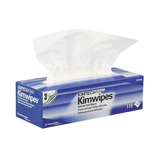 Kimtech Science Kimwipes Delicate Task Wipes, Specialty, 12" L x 12" W Brunswick Fyr & Safety