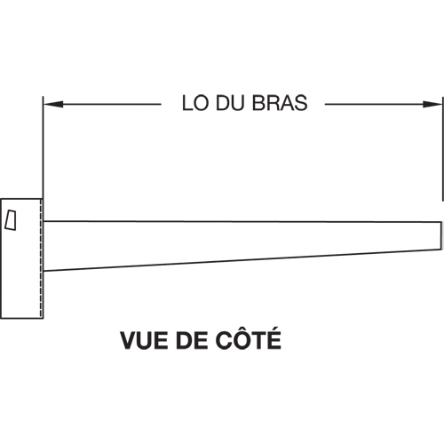 Colonne en porte-&agrave;-faux, Double, 4" la x 10' h Brunswick Fyr & Safety