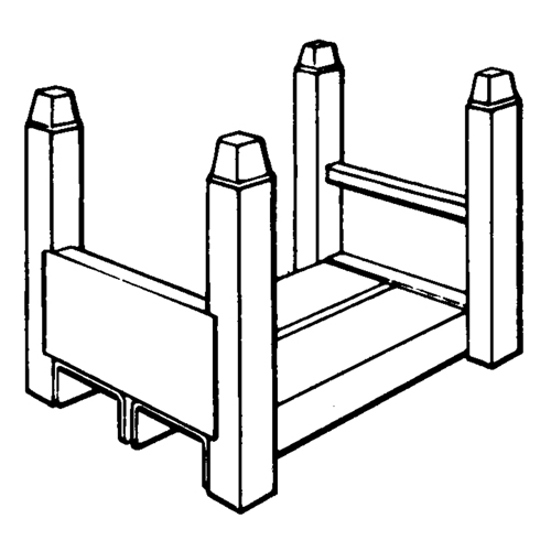 Supports empilables mobiles, 16" la x 26" p, Capacit&eacute; de 7500 lb Brunswick Fyr & Safety